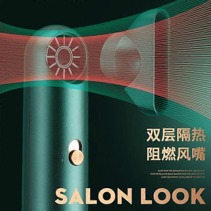 Mini Silent Anion Hair Dryer Portable Leafless High Power Dryer V1263-JX-5605