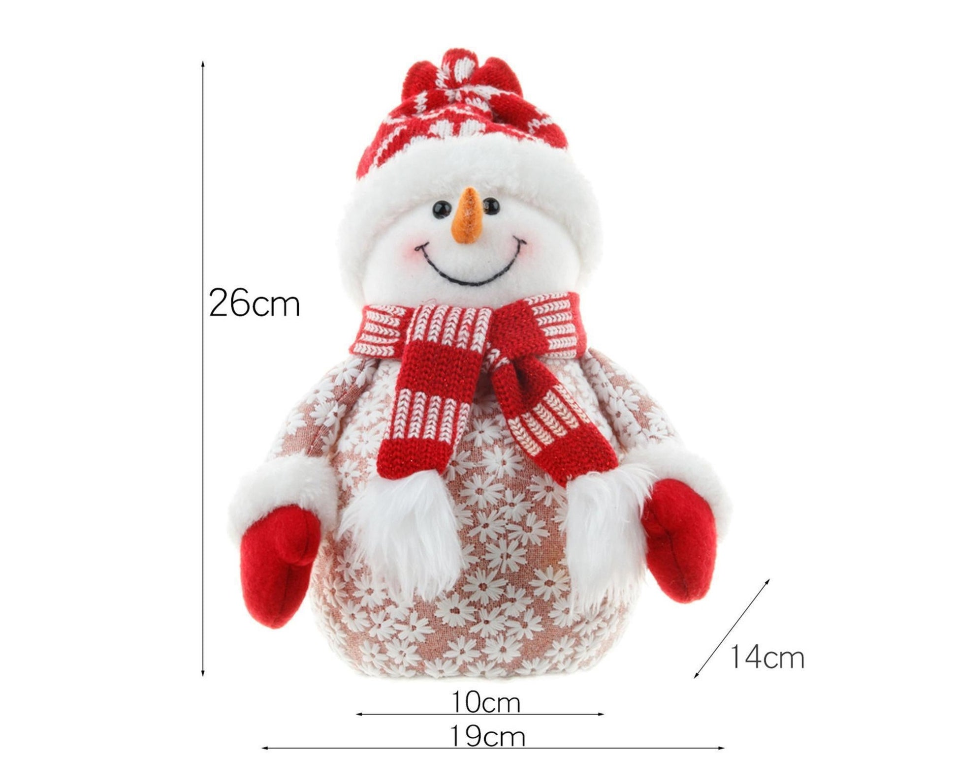 Xmas Snowman Ornament Shopping Mall-Red V1263-JX-561