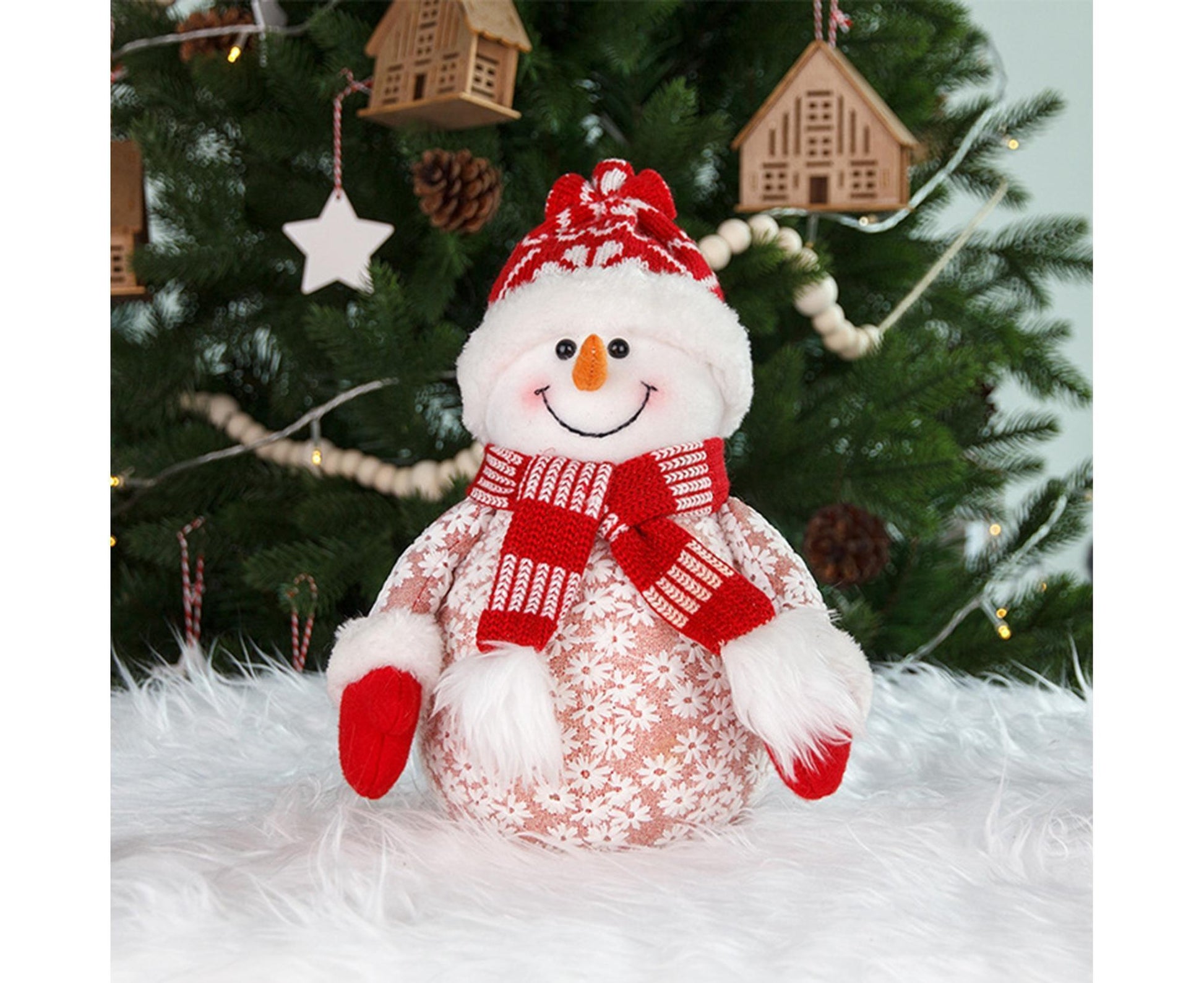 Xmas Snowman Ornament Shopping Mall-Red V1263-JX-561