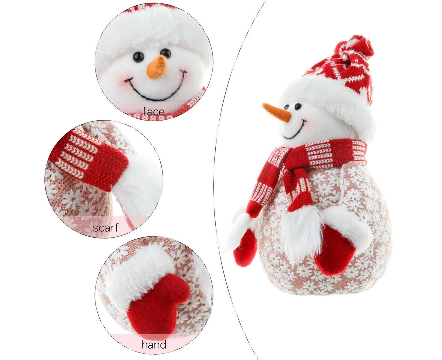 Xmas Snowman Ornament Shopping Mall-Red V1263-JX-561