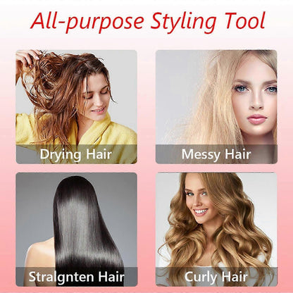 3-in-1 Rotating Hot Air Styler Hair Dryer with Brush V1263-JX-5616
