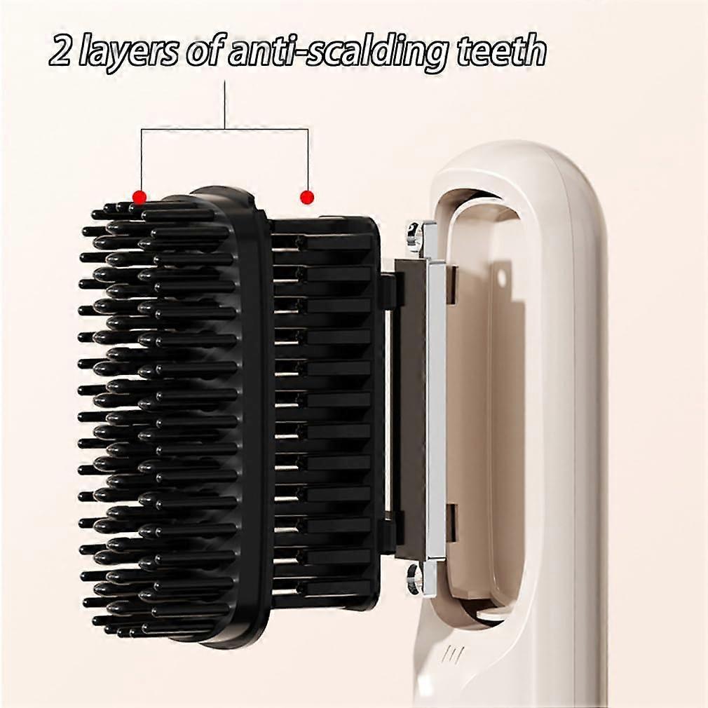 Rechargeable Cordless Hair Dryer Brush USB 3 Heat Settings V1263-JX-5619