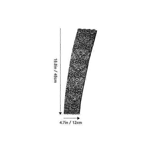 4 Pairs Breathable Cooling Arm Sleeves UV Protection Lace Design V1263-JX-5621