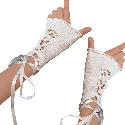 Y2K Arm Cuffs Sleeves JK Lolita Arm Warmers Fashion Accessories V1263-JX-5622