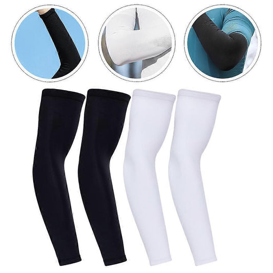 2 Pairs Breathable Sports Arm Sleeves Sun Protection for Girls V1263-JX-5626