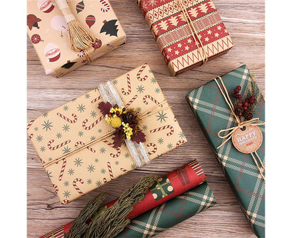 6Pcs Gift Wrapping Paper for Christmas V1263-JX-563