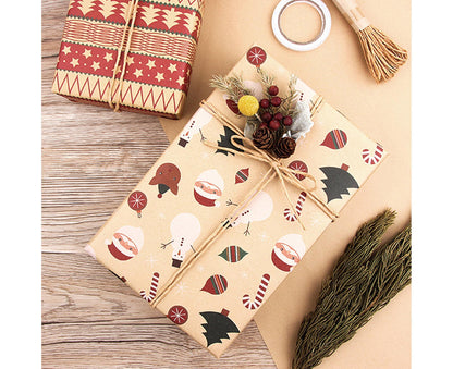 6Pcs Gift Wrapping Paper for Christmas V1263-JX-563