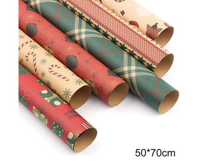 6Pcs Gift Wrapping Paper for Christmas V1263-JX-563