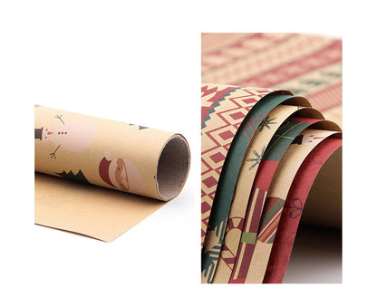 6Pcs Gift Wrapping Paper for Christmas V1263-JX-563