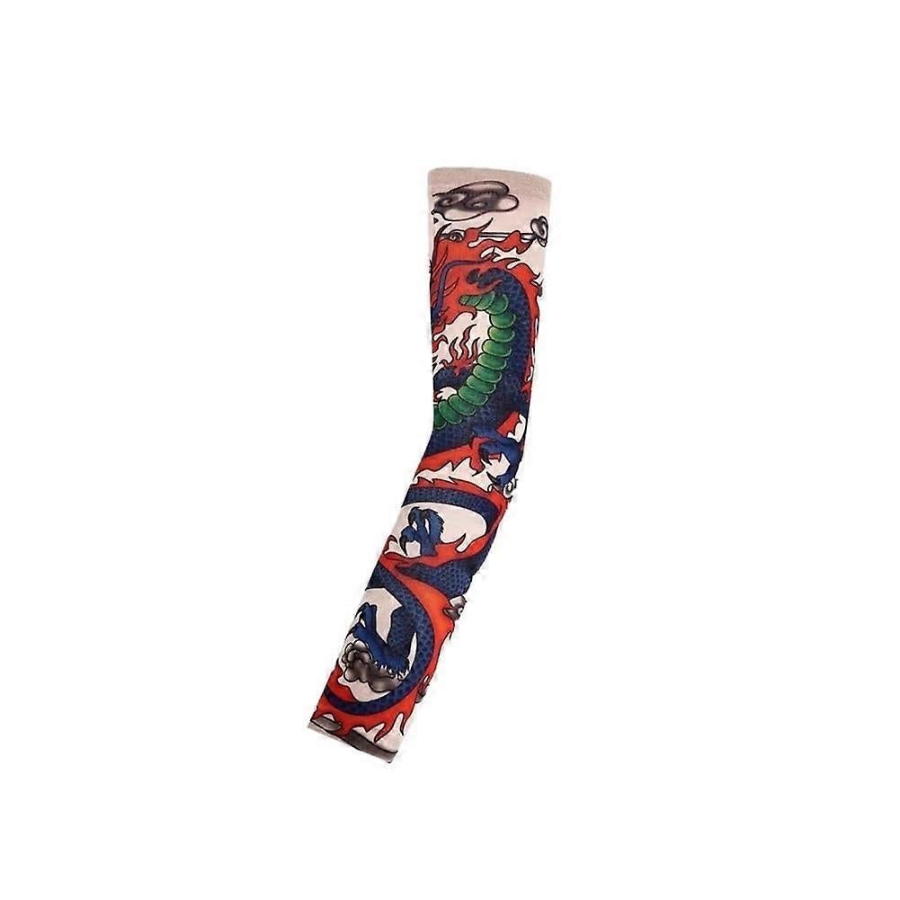 12PCS Flower Tattoo Arm Sleeves UV Cooling Stretch Summer Cover V1263-JX-5630