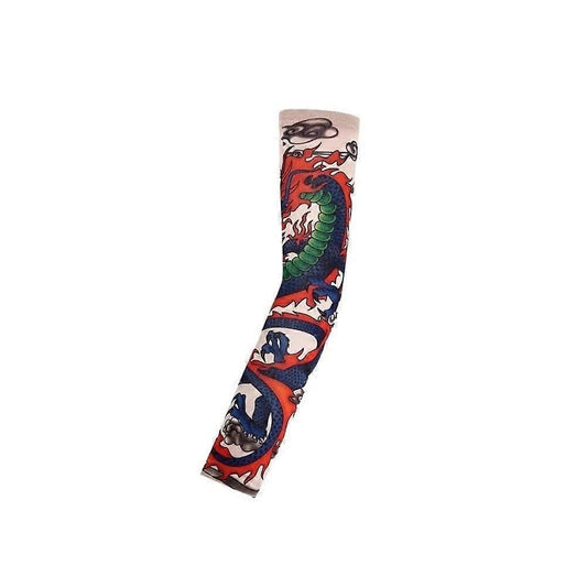 12PCS Flower Tattoo Arm Sleeves UV Cooling Stretch Summer Cover V1263-JX-5630