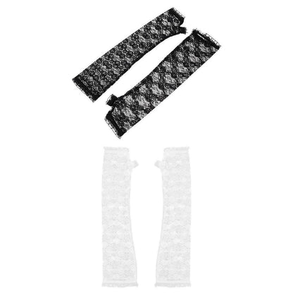 2 Pairs Women Cooling Arm Sleeves Lace Summer Design V1263-JX-5631