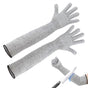 1 Pair Cut Resistant Arm Sleeves Heat Resistant Garden Work 55cm V1263-JX-5648