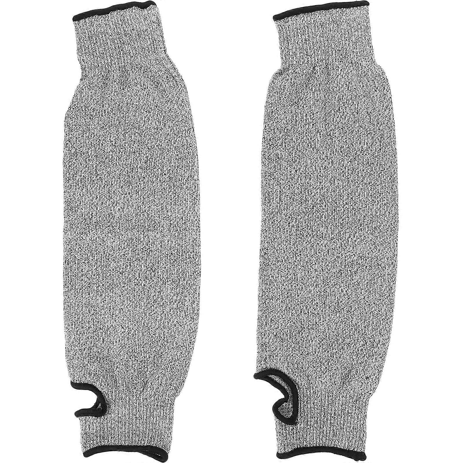 Gardening Arm Sleeves Protective Thumb Hole Design 45cm 1 Pair V1263-JX-5649