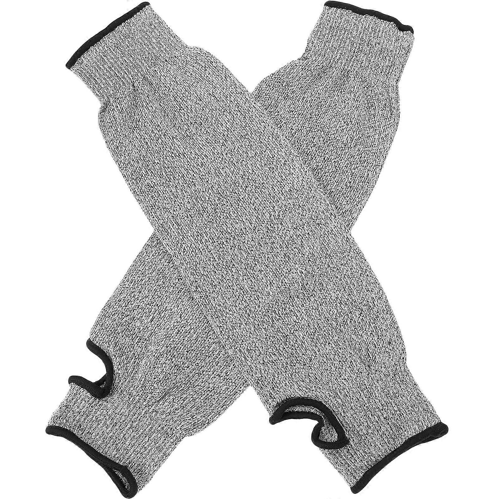 Gardening Arm Sleeves Protective Thumb Hole Design 45cm 1 Pair V1263-JX-5649