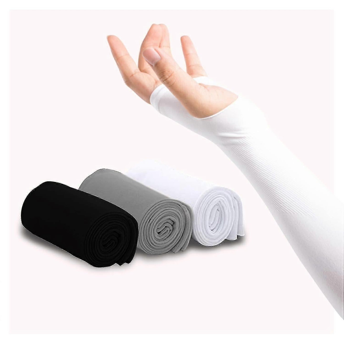 3 Pairs UV Protection Arm Sleeves for Men & Women Sun Shield V1263-JX-5652