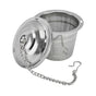 Barrel Shaped Stainless Steel Tea Strainer Infuser with Saucer 6.5cm V1263-JX-5653