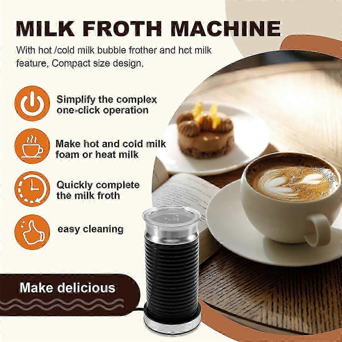 Automatic Hot & Cold Milk Frother Machine Cappuccino Coffee Maker Companion V1263-JX-5656