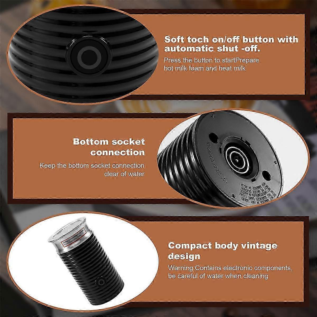 Automatic Hot & Cold Milk Frother Machine Cappuccino Coffee Maker Companion V1263-JX-5656