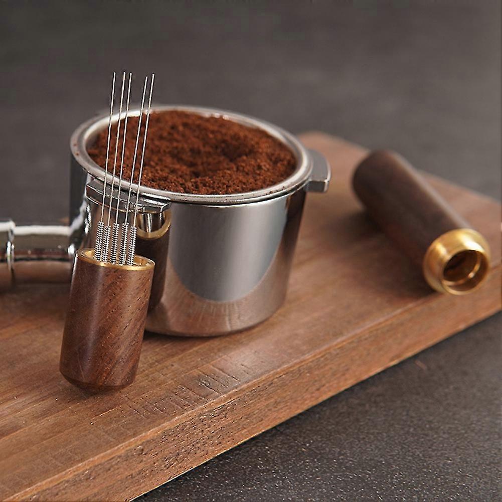 Stainless Steel Coffee Tamper with WDT Needles Espresso Distributor Tool V1263-JX-5659
