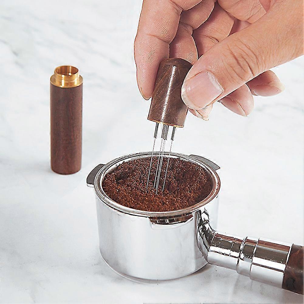 Stainless Steel Coffee Tamper with WDT Needles Espresso Distributor Tool V1263-JX-5659