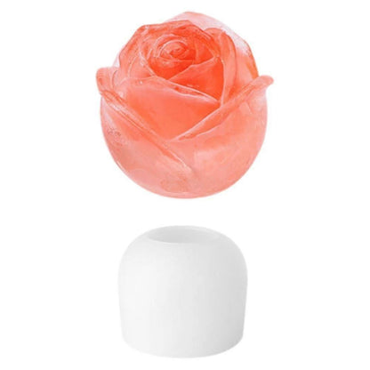 Rose Flower Ice Tray Bear Mold Silicone Ice Maker for Coffee Tea Wine Cola V1263-JX-5663