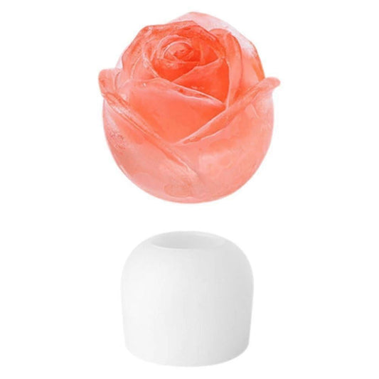 Rose Flower Ice Tray Bear Mold Silicone Ice Maker for Coffee Tea Wine Cola V1263-JX-5663