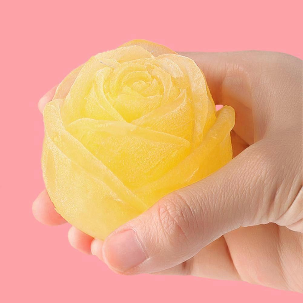 Rose Flower Ice Tray Bear Mold Silicone Ice Maker for Coffee Tea Wine Cola V1263-JX-5663