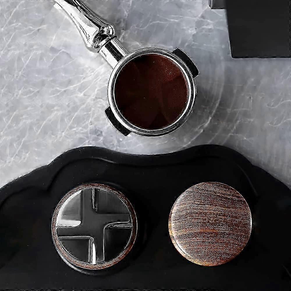 58.35mm Espresso Coffee Distributor Tamper with Four Inclined Slopes Base V1263-JX-5664