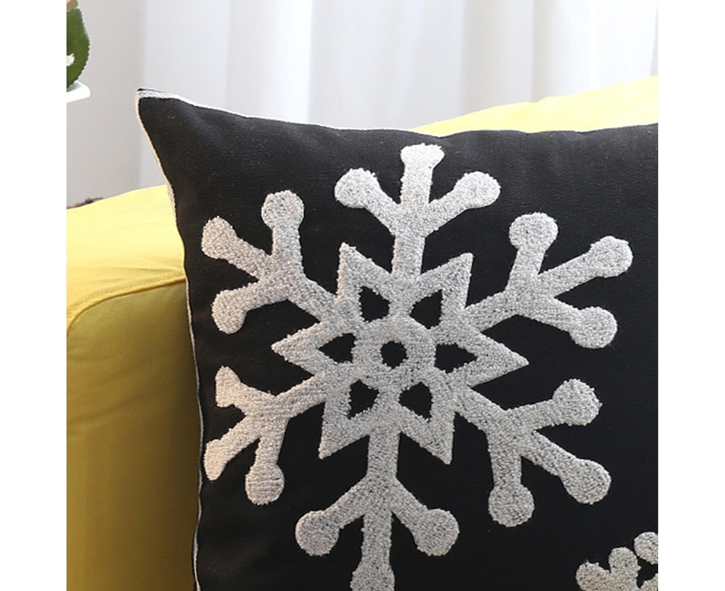 Xmas Throw Pillows Case for Living Room-Black V1263-JX-567