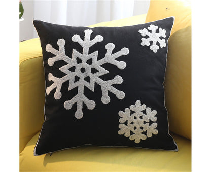 Xmas Throw Pillows Case for Living Room-Black V1263-JX-567