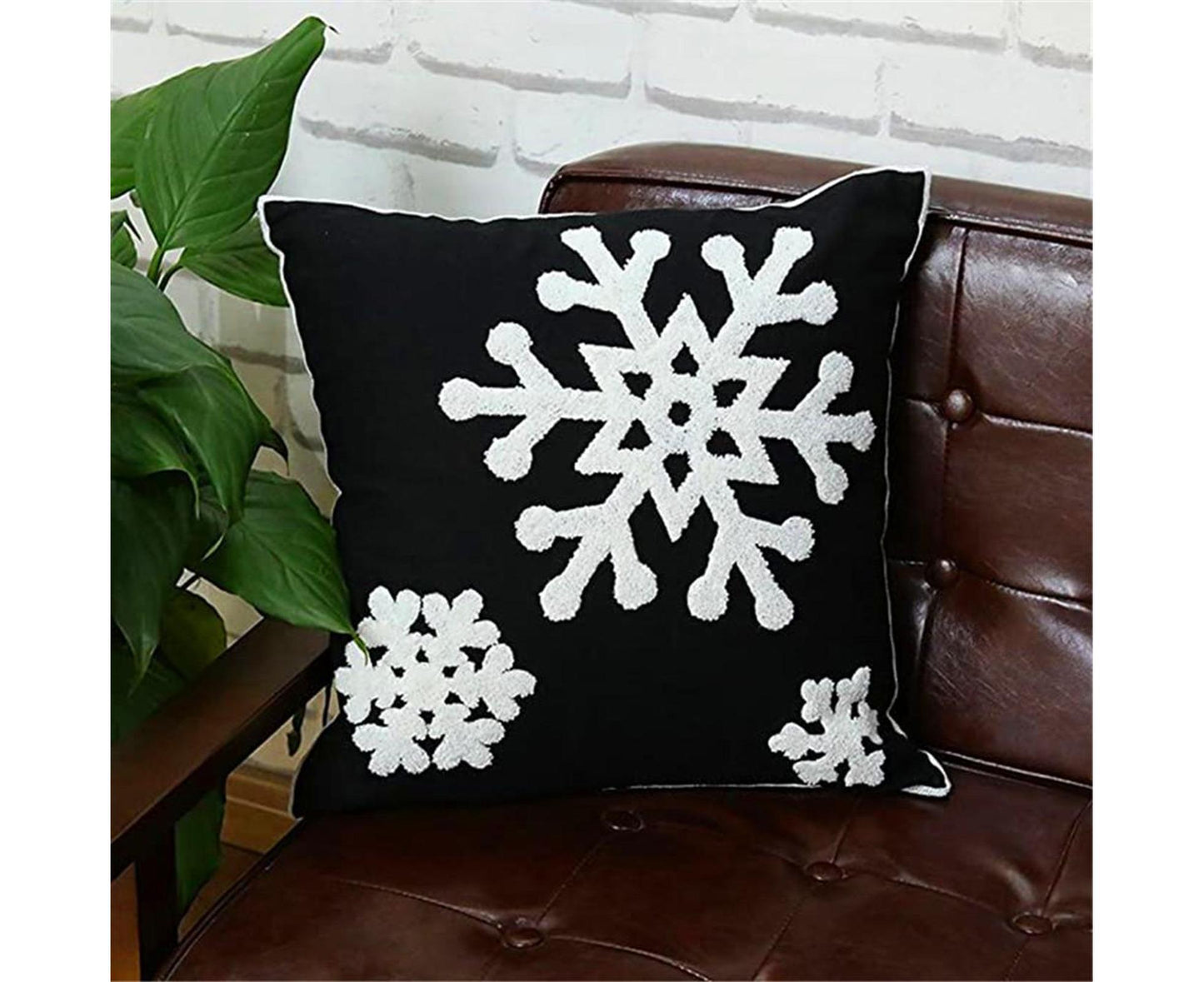 Xmas Throw Pillows Case for Living Room-Black V1263-JX-567