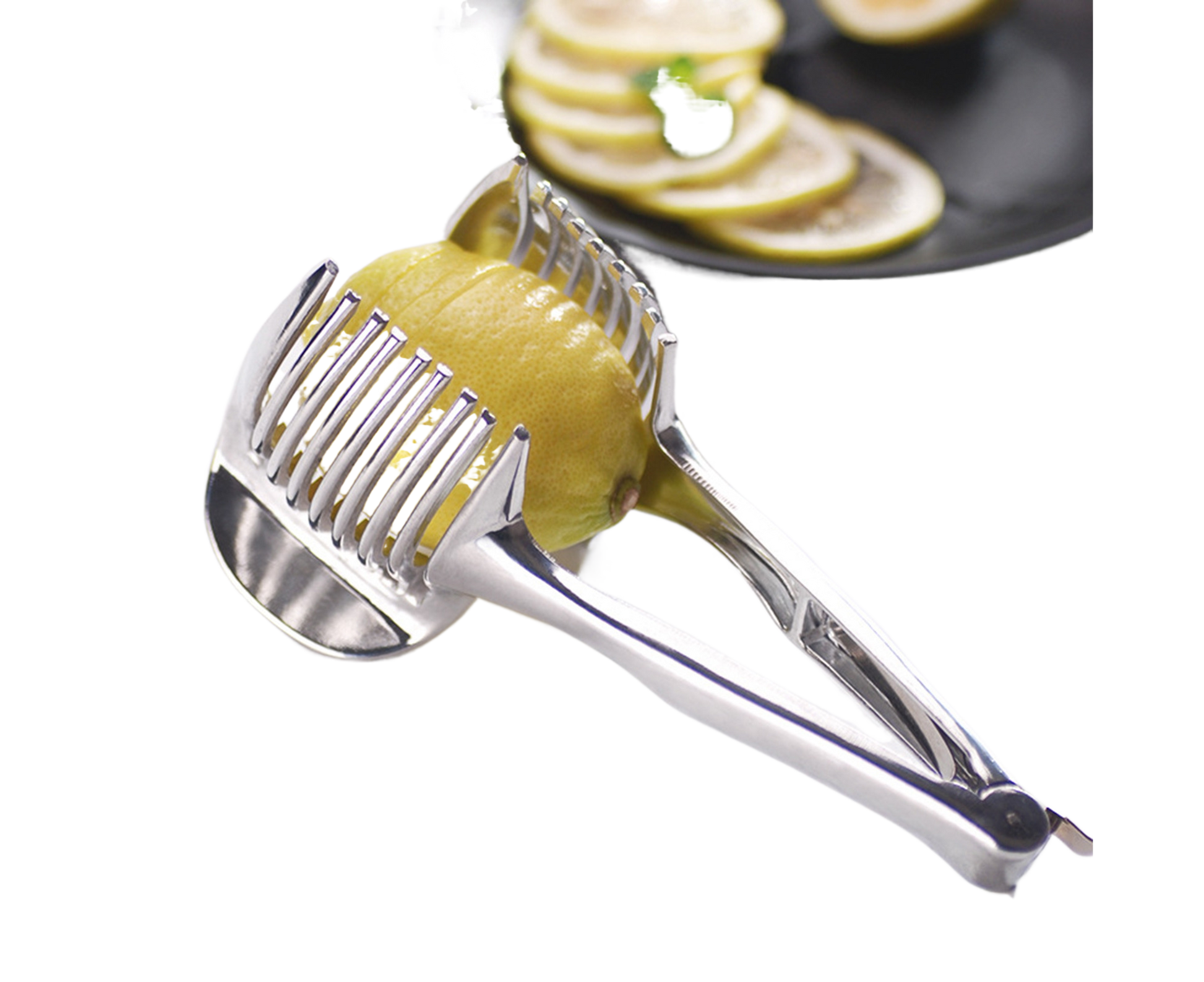 Fruit Slicer Stainless Steel Vegetable Cutter-Silver V1263-JX-568