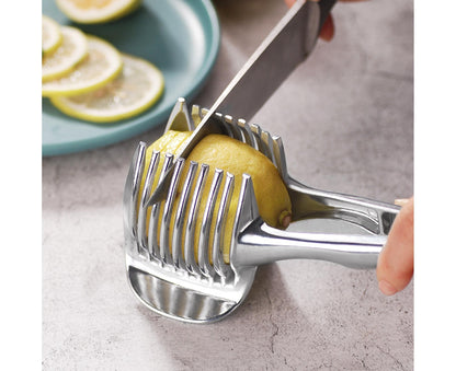 Fruit Slicer Stainless Steel Vegetable Cutter-Silver V1263-JX-568