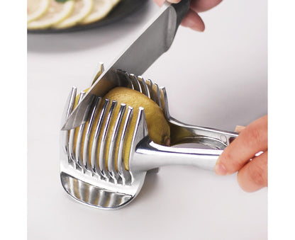 Fruit Slicer Stainless Steel Vegetable Cutter-Silver V1263-JX-568