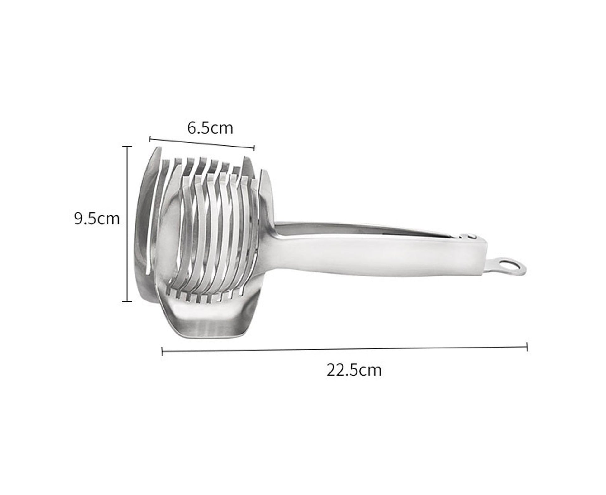 Fruit Slicer Stainless Steel Vegetable Cutter-Silver V1263-JX-568