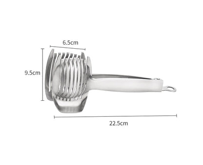 Fruit Slicer Stainless Steel Vegetable Cutter-Silver V1263-JX-568