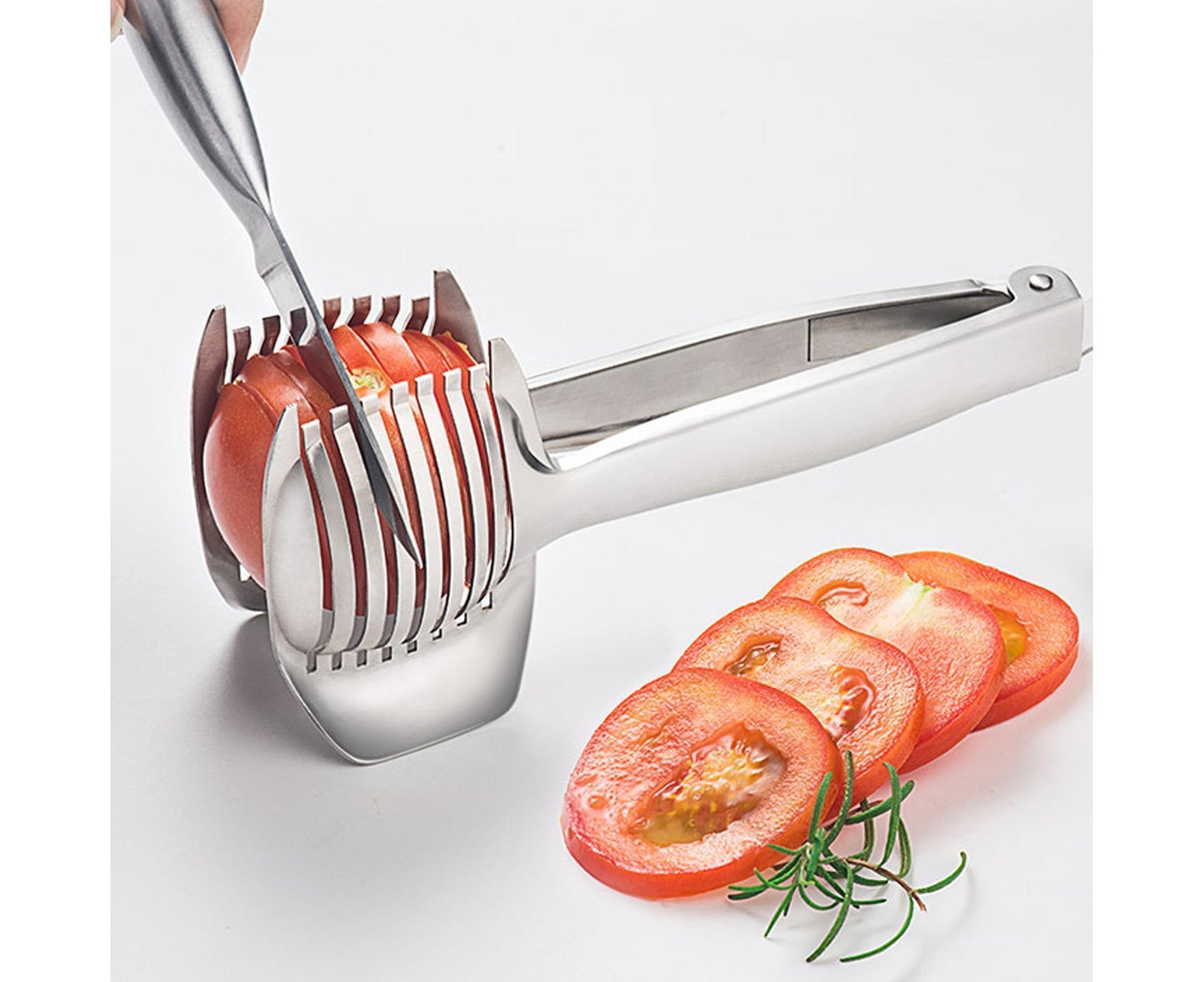 Fruit Slicer Stainless Steel Vegetable Cutter-Silver V1263-JX-568