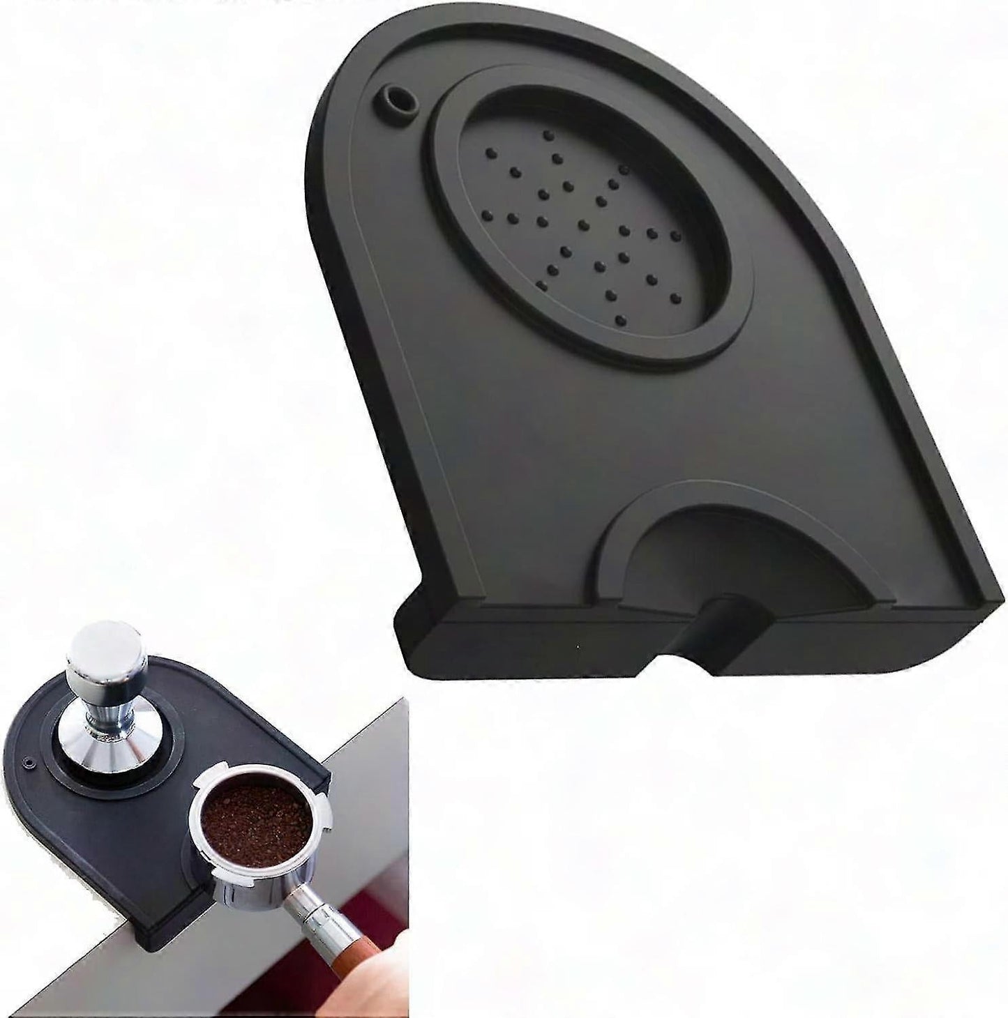 Espresso Tamping Mat Coffee Powder Press Pad with Tamper Holder Barista Tool V1263-JX-5680
