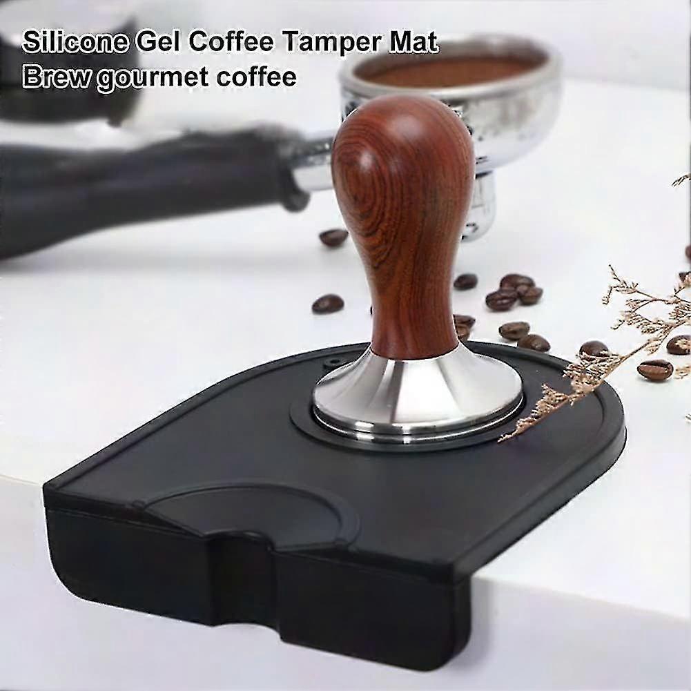 Espresso Tamping Mat Coffee Powder Press Pad with Tamper Holder Barista Tool V1263-JX-5680