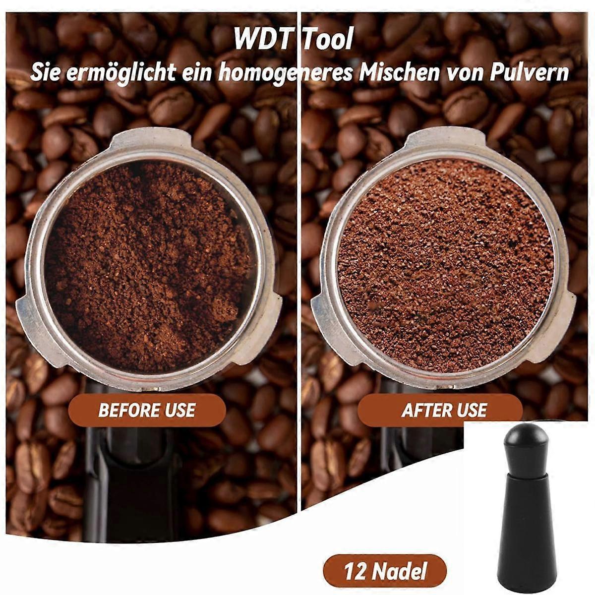 Coffee Tamper Set 51mm with 304 Stainless Steel Base Espresso Tamper Kit V1263-JX-5683