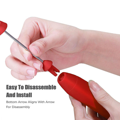 USB Rechargeable Handheld Milk Frother 2-in-1 Whisk Coffee Foam Maker V1263-JX-5684