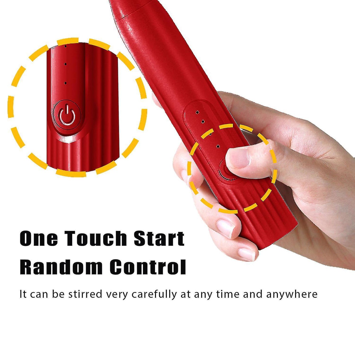 USB Rechargeable Handheld Milk Frother 2-in-1 Whisk Coffee Foam Maker V1263-JX-5684