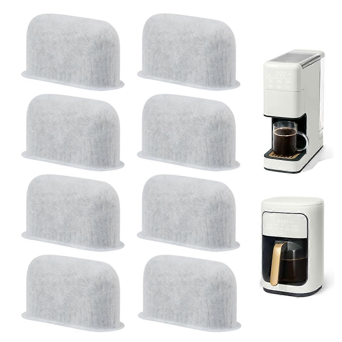 8Pcs Charcoal Water Filters Replacement for Coffee Maker Purification V1263-JX-5694