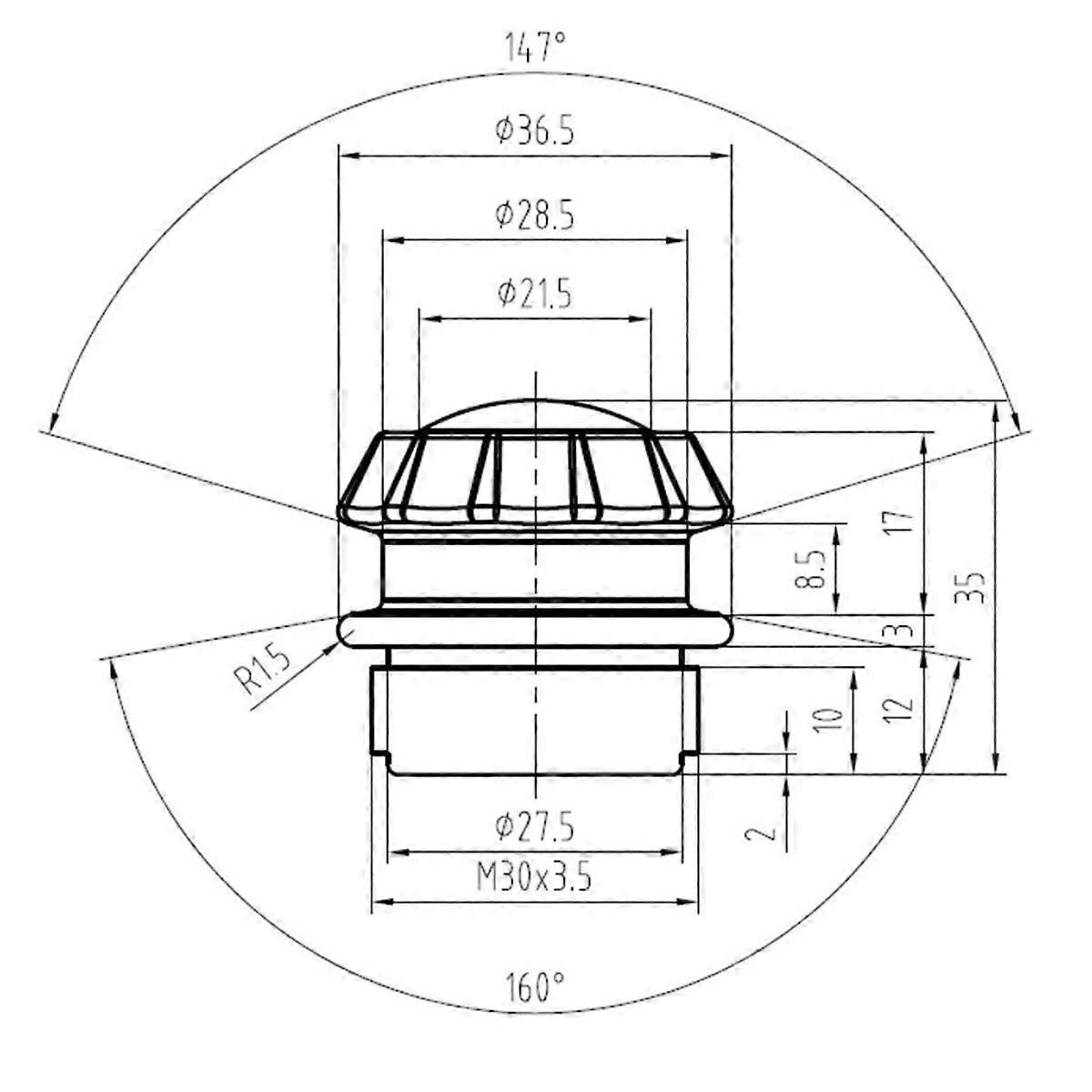 Glass Handle for Oden CS11 Coffee Maker Stainless Steel Coffee Extraction Part V1263-JX-5695