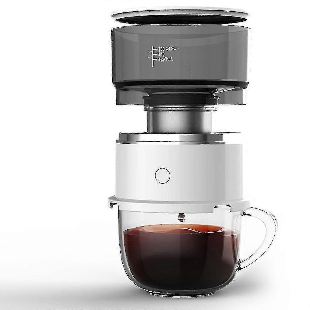 Portable Drip Coffee Maker Mini Double Filter Manual Coffee Brewing Machine V1263-JX-5697