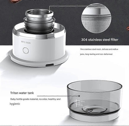 Portable Drip Coffee Maker Mini Double Filter Manual Coffee Brewing Machine V1263-JX-5697