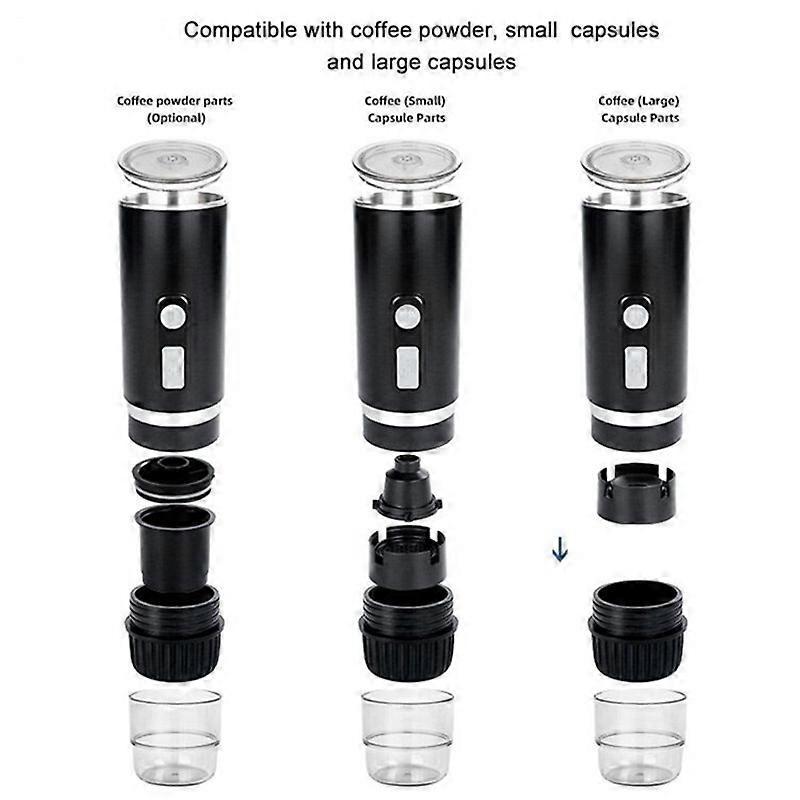 Portable Espresso Coffee Machine for Car & Home Capsule Electric Coffee Maker V1263-JX-5698