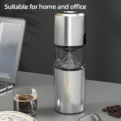 Drip Coffee Maker with Electric Coffee Bean Grinder Portable Outdoor Manual V1263-JX-5699