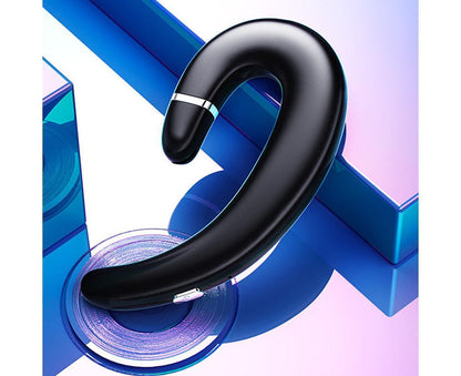 Ear Hook Wireless Headphones - Non Ear Plug - Single Ear Noise Cancelling Headset with Mic V1263-JX-57